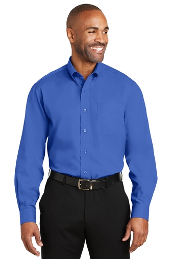 Red House® - Dobby Non-Iron Button-Down Shirt - Blue
