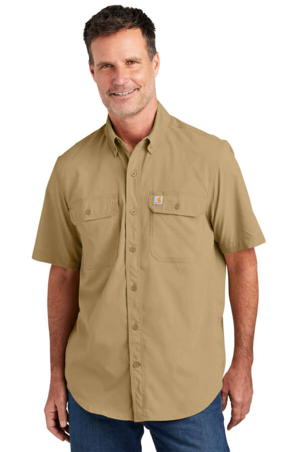 carhartt-force-solid-short-sleeve-shirt-dark-khaki